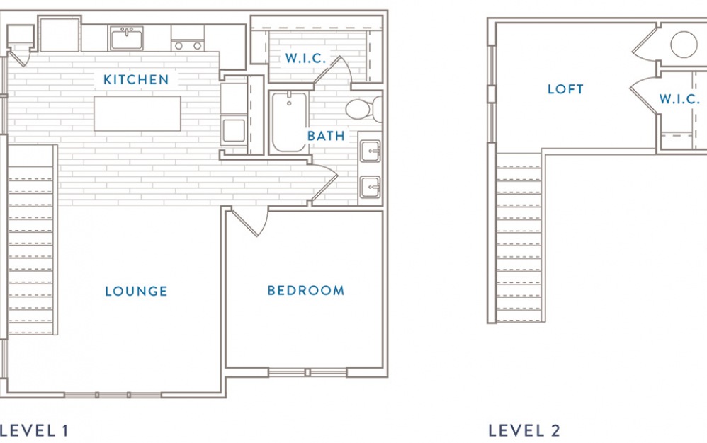 A7MH - 1 bedroom floorplan layout with 1 bath and 1157 square feet.